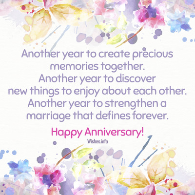 Wish - Another year to create precious memories together. Another year ...