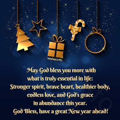 Wish - May God bless you more with what is truly essential in life