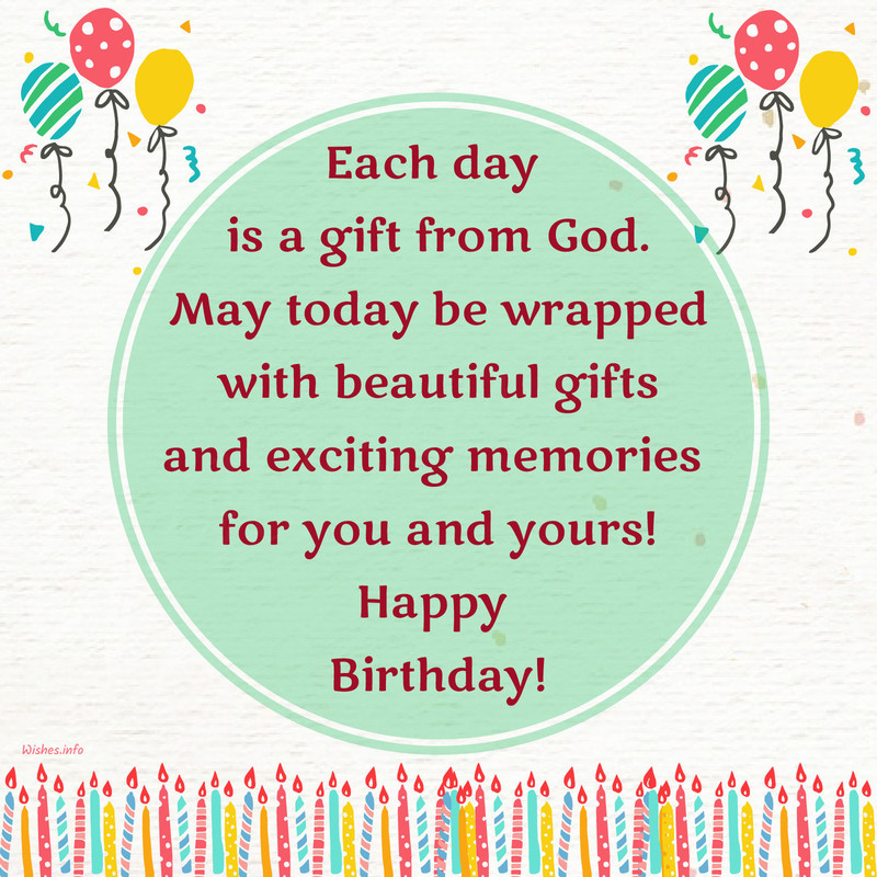 Wish - Each day is a gift from God. May today be wrapped with beautiful ...