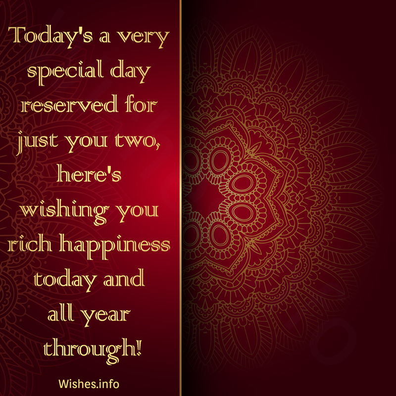 Wish - Today's a very special day Reserved for just you two Here's ...